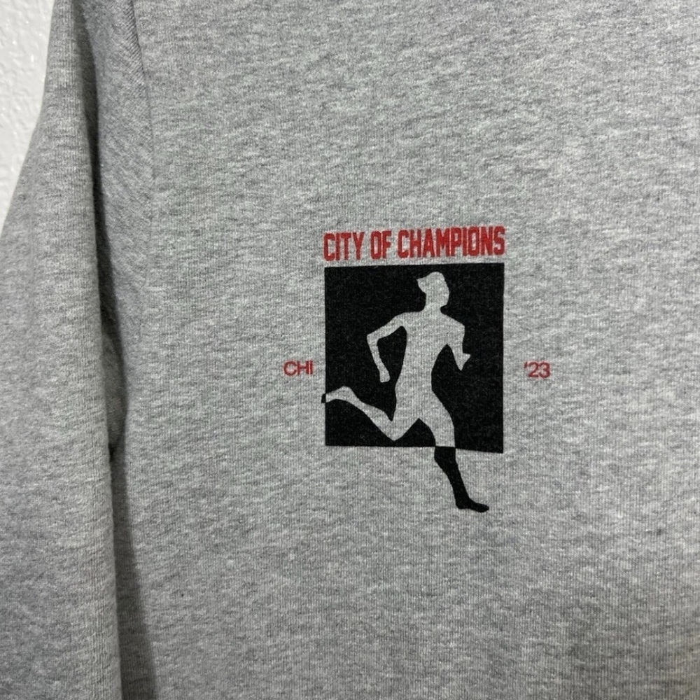 Bandit Running Chicago Marathon Hoodie, RARE!, Sz Medium - Picture 5 of 7